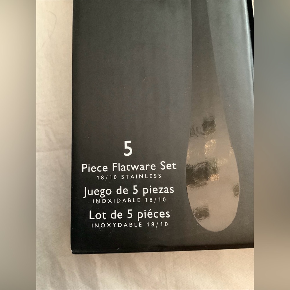 Gorham Crate & Barrel SCOOP Mirror 20-Piece Flatware Set New In Box - Picture 12 of 13